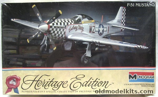 Monogram 1/32 F-51D Mustang Action Model (P-51) - Heritage Edition Issue, 6054 plastic model kit